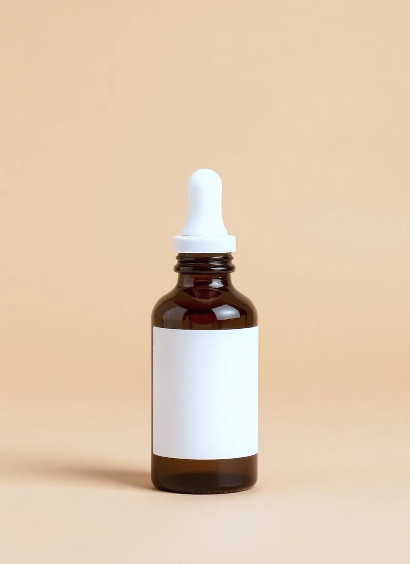 Beard Oil in an amber dropper bottle